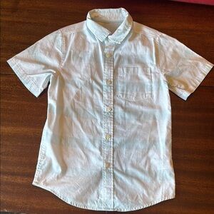 Cat & Jack White Button Down Short Sleeve Shirt
